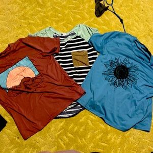 3 shirts for a size small girl!!